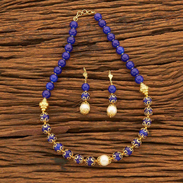 Antique Mala Necklace With Gold Plating 12158