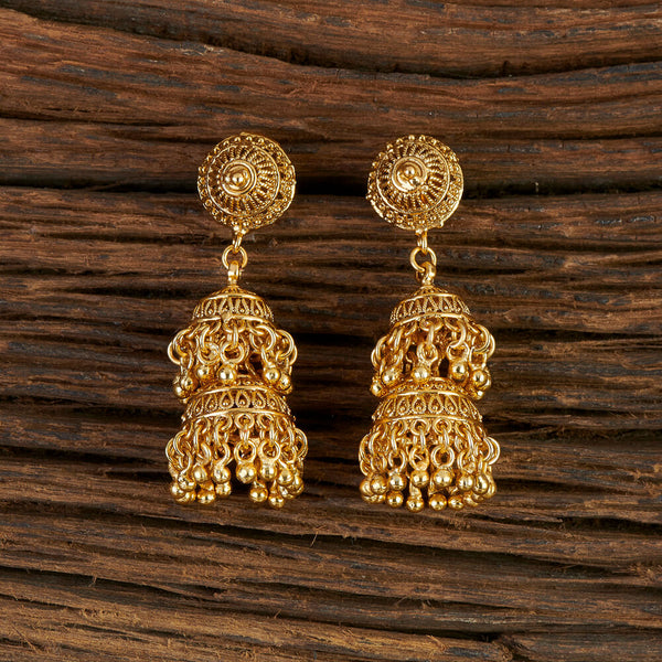 Antique Pearl Earring With Gold Plating 12200