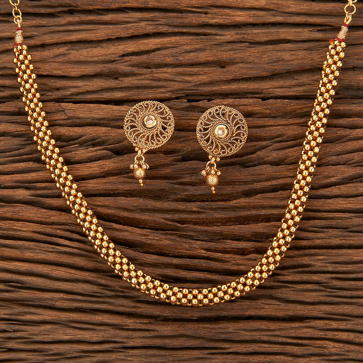 Antique Mala Necklace With Gold Plating 12245