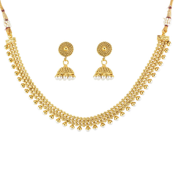 Antique Delicate Necklace With Gold Plating 12459