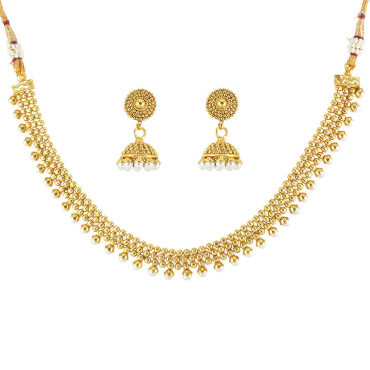 Antique Delicate Necklace With Gold Plating 12459