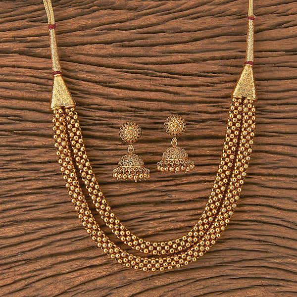 Antique Mala Necklace with gold plating 16487