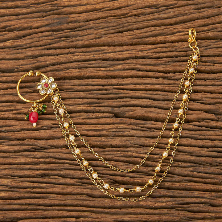 Antique Pressing Nose Ring with gold plating 19084