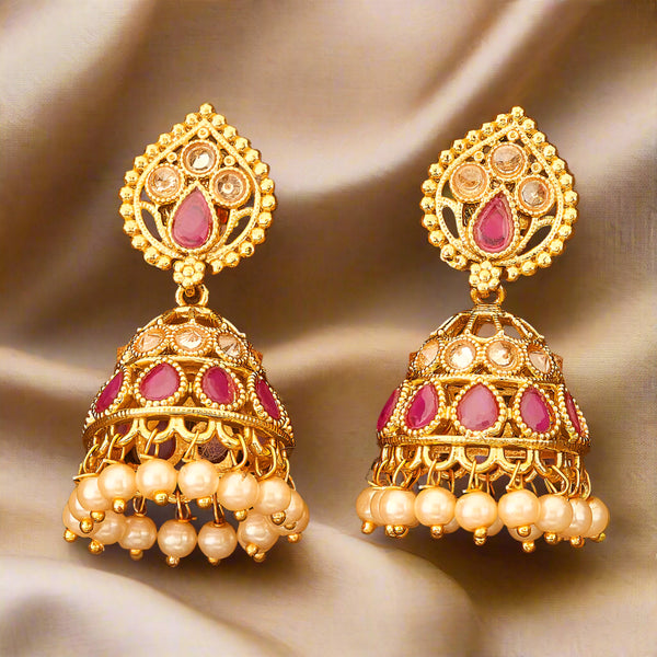 200161 Antique Delicate Earring with gold plating
