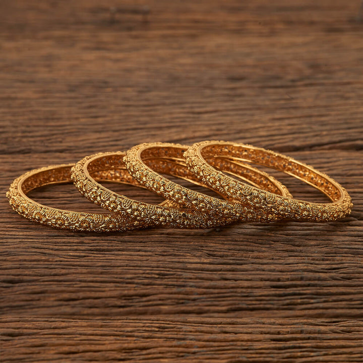 Antique Plain Bangles With Gold Plating 200735