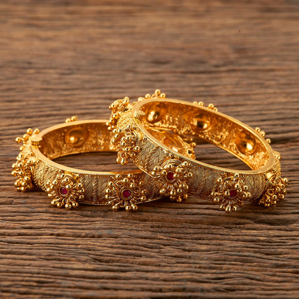 Antique Openable Bangles with gold plating 201228