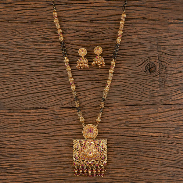 Antique Classic Mangalsutra With Gold Plating 206215