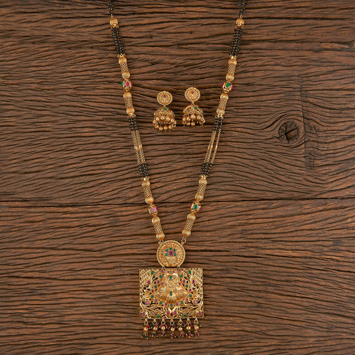 Antique Classic Mangalsutra With Gold Plating 206215