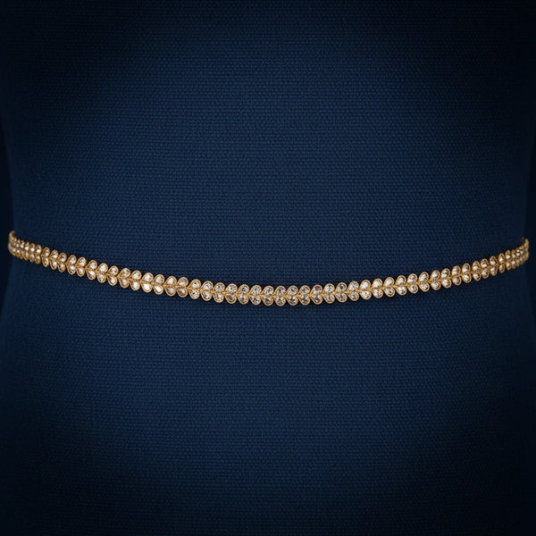 20738 Antique Classic Kamar Patta with gold plating