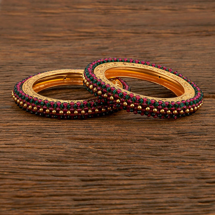 Antique Classic Bangles With Gold Plating 207777