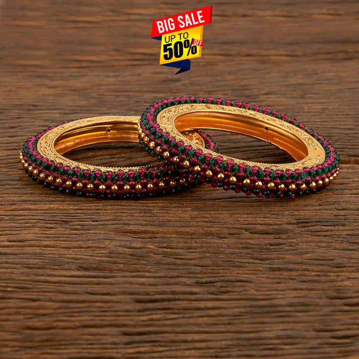 Antique Classic Bangles With Gold Plating 207777