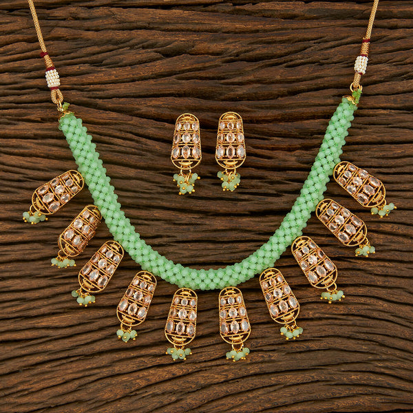 Antique Mala Necklace With Gold Plating 208151