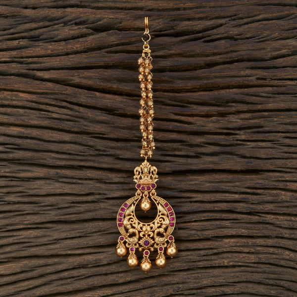 Antique Chand Tikka With Matte Gold Plating 208704