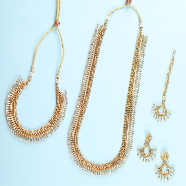 Antique Combo Necklace Sets With Gold Plating 208758