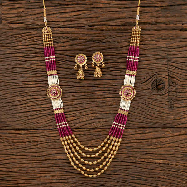 Antique Mala Necklace With Gold Plating 209369