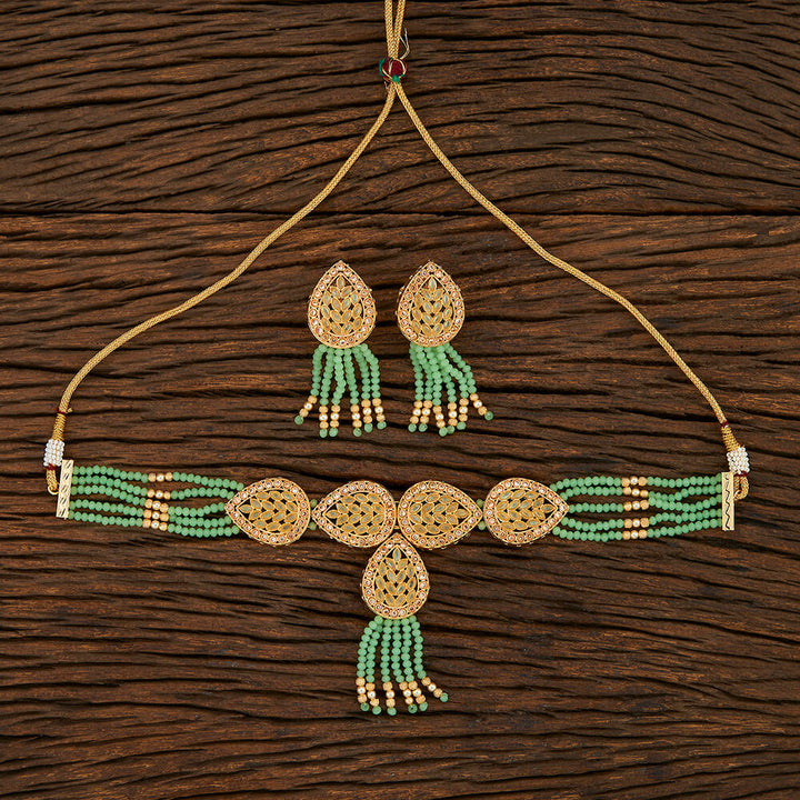 Antique Mala Necklace With Gold Plating 209384