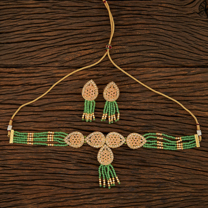Antique Mala Necklace With Gold Plating 209384