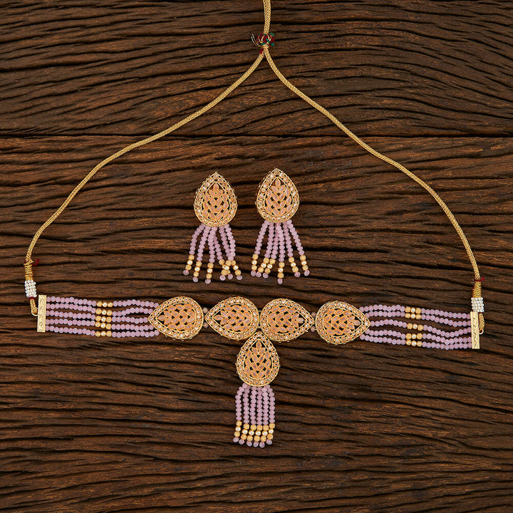 Antique Mala Necklace With Gold Plating 209384