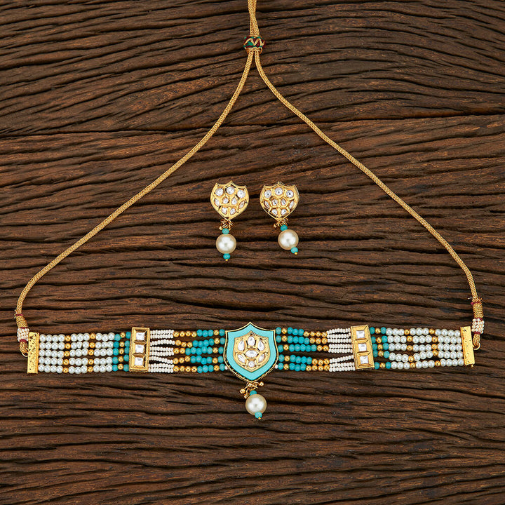 Antique Mala Necklace With Gold Plating 209657