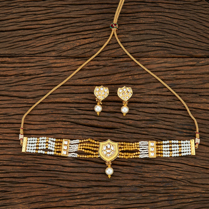 Antique Mala Necklace With Gold Plating 209657