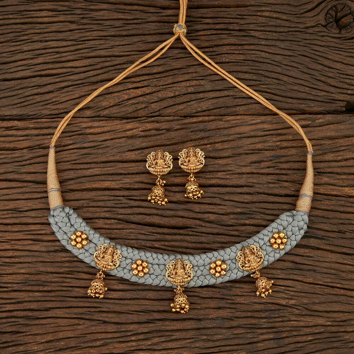 Antique Temple Necklace With Gold Plating 209791