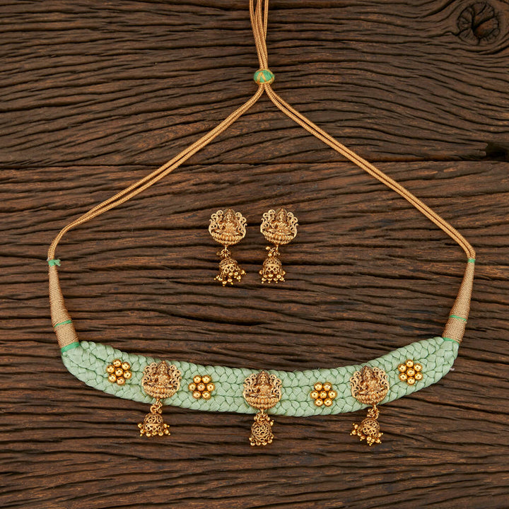 Antique Temple Necklace With Gold Plating 209791