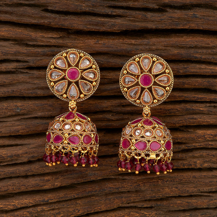 Antique Delicate Earring With Gold Plating 211052