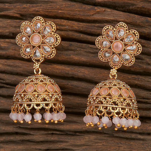Antique Jhumki With Gold Plating 211502