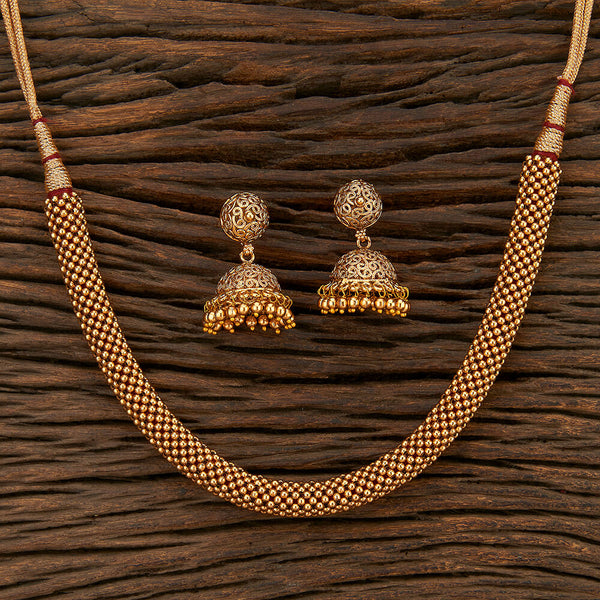 Antique Thushi Necklace With Gold Plating 211596