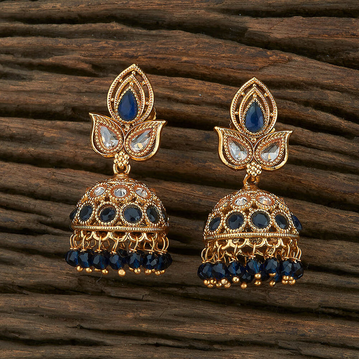 Antique Delicate Earring With Gold Plating 211599