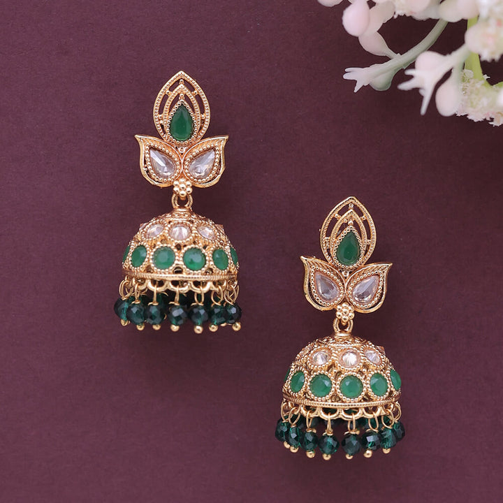 Antique Delicate Earring With Gold Plating 211599