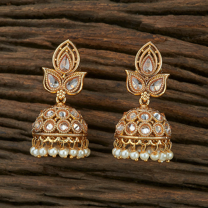 Antique Delicate Earring With Gold Plating 211599