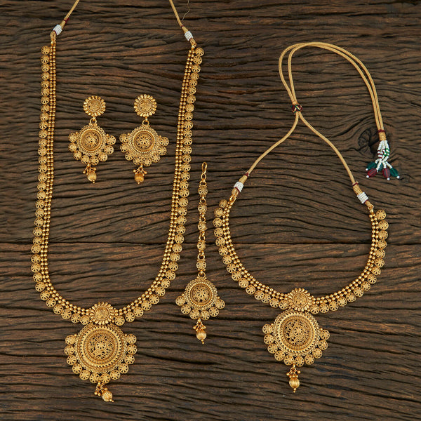 Antique Combo Necklace Set With Gold Plating 211779