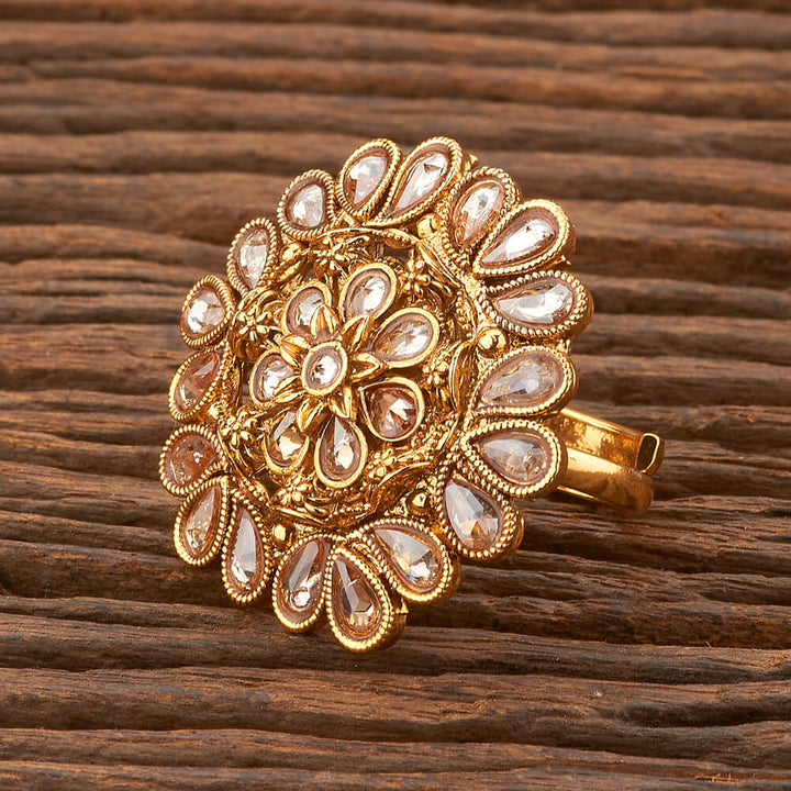 Antique Adjustable Ring With Gold Plating 212554