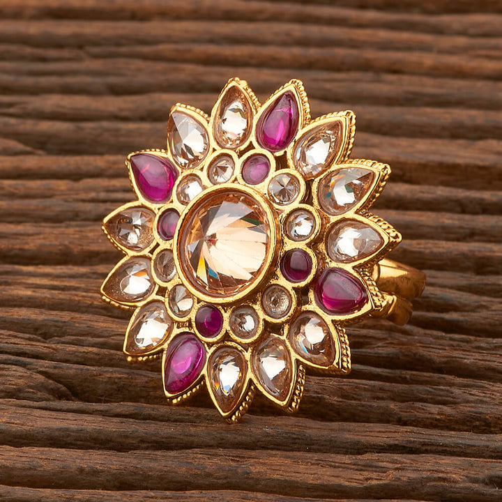 Antique Adjustable Ring With Gold Plating 212555