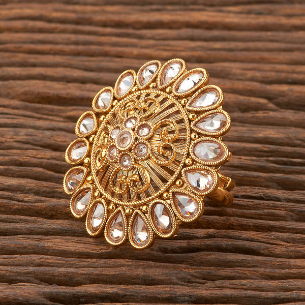 Antique Adjustable Ring With Gold Plating 212561