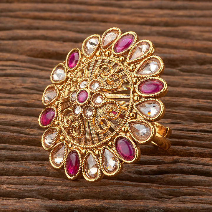 Antique Adjustable Ring With Gold Plating 212561