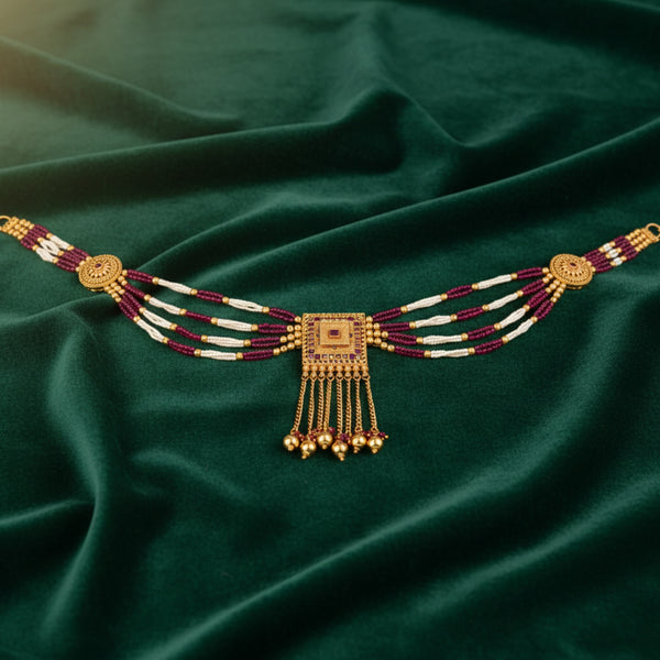 212564 Antique Classic Belt With Gold Plating