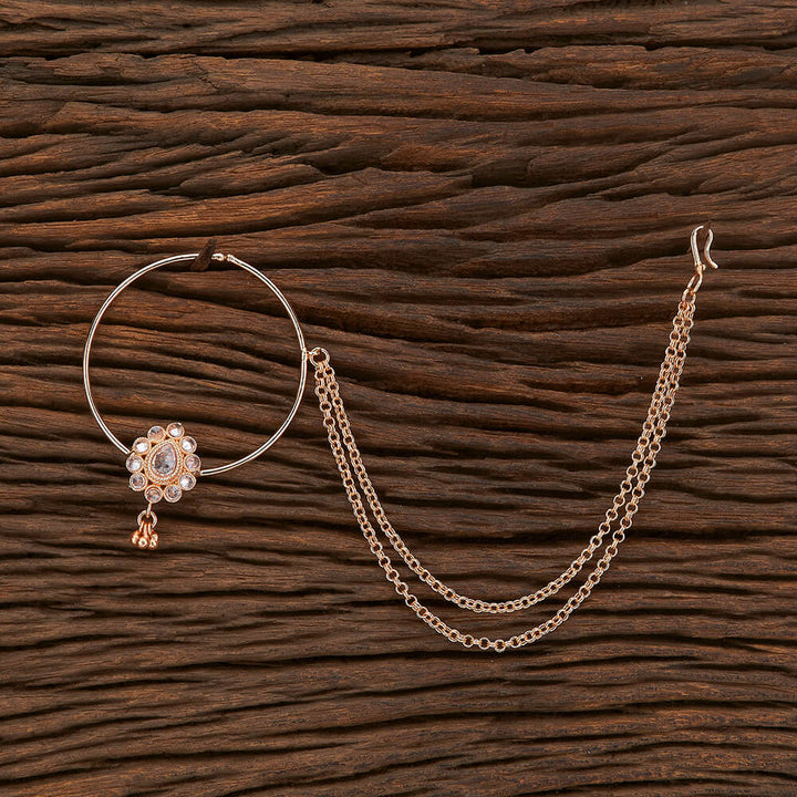 Antique Pressing Nose Ring With Rose Gold Plating 212574