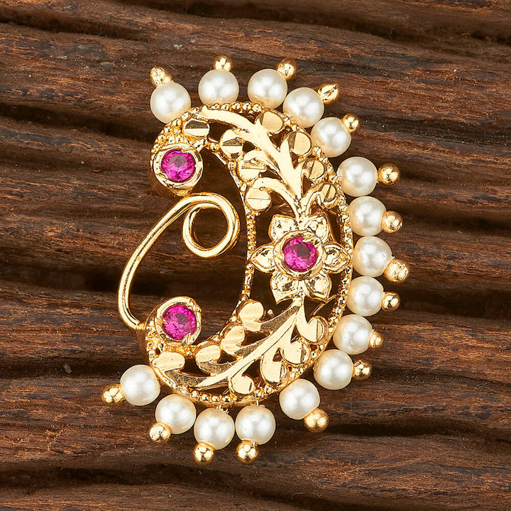 Antique Pressing Nose Ring With Gold Plating 212657