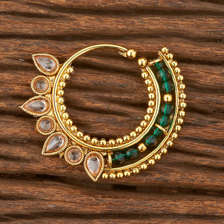 Antique Pressing Nose Ring With Gold Plating 213016