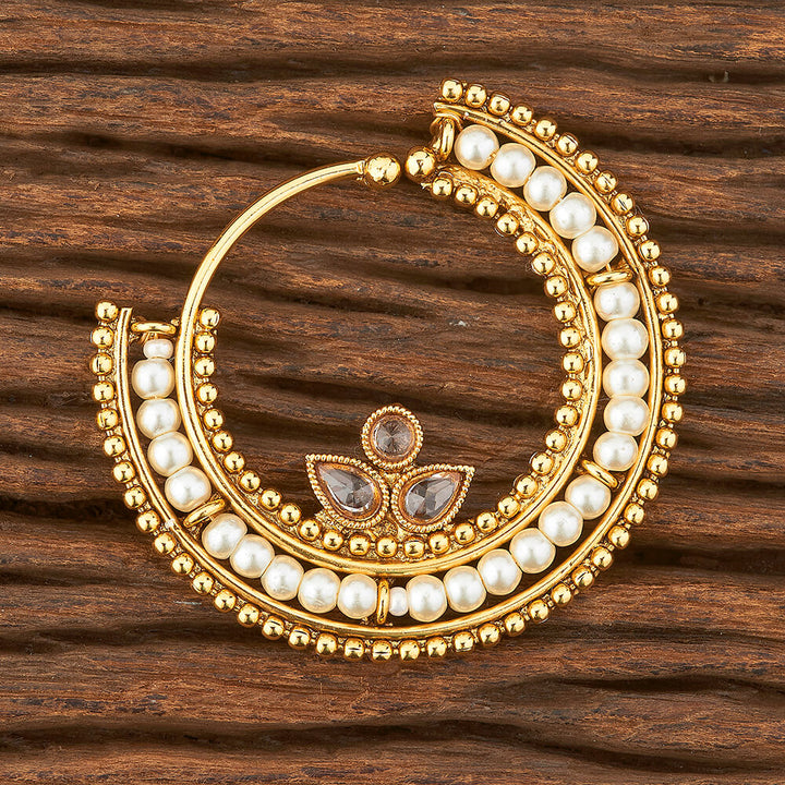 Antique Pressing Nose Ring With Gold Plating 213018