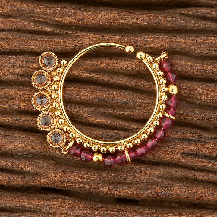 Antique Pressing Nose Ring With Gold Plating 213020