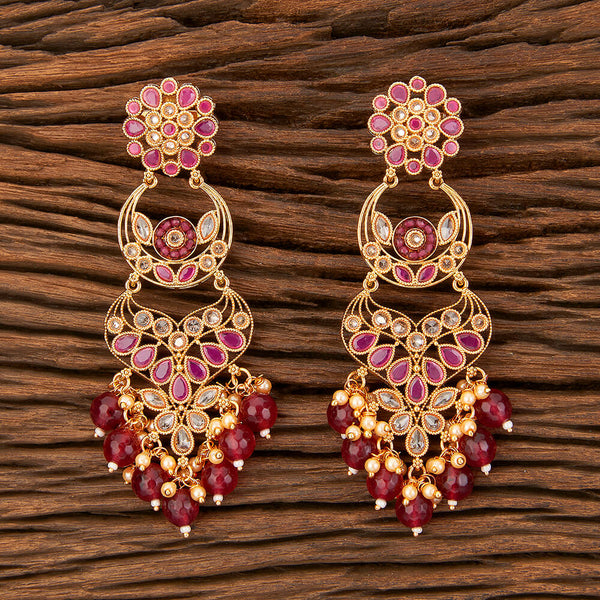 Antique Long Earring With Gold Plating 213109