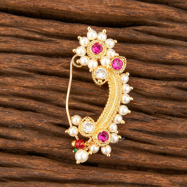 213152 Antique Maharashtrian Nath With Gold Plating