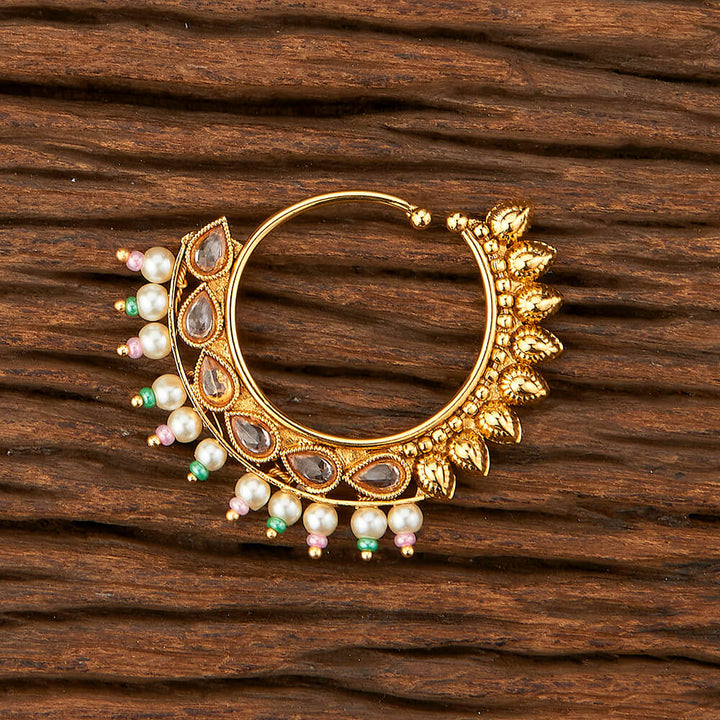 Antique Pressing Nose Ring With Gold Plating 213230