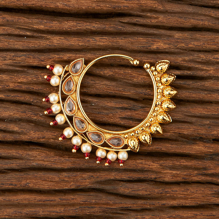 Antique Pressing Nose Ring With Gold Plating 213230