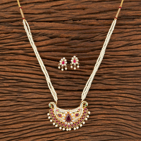 Antique Tanmani Necklace With Gold Plating 213396