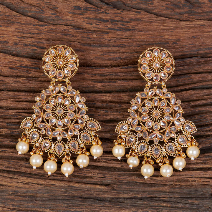 Antique Long Earring With Gold Plating 213606