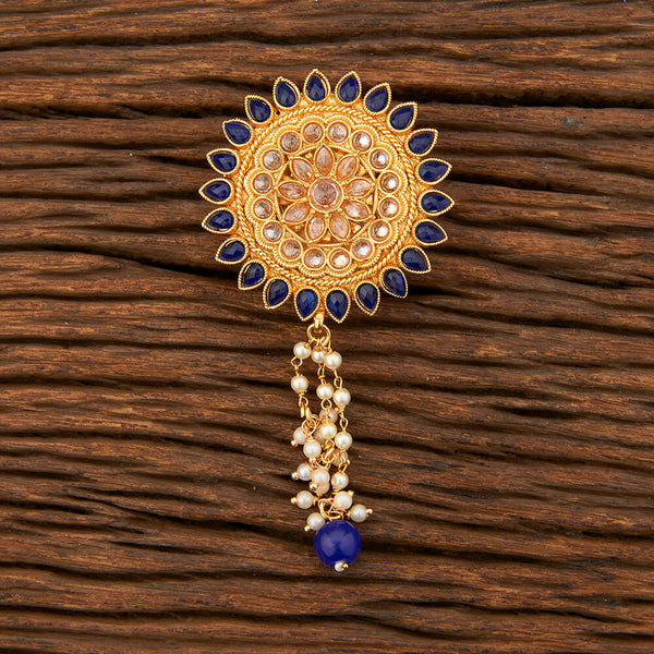 Antique Moti Brooch With Gold Plating 213819